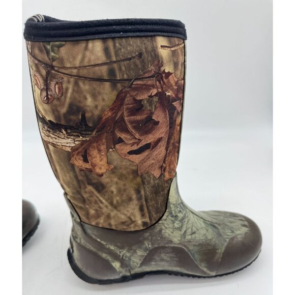 Bogs Youth Classic High Mossy Oak Hunting Boots 10" Camo Outdoors Pull On Rubber - Picture 8 of 14